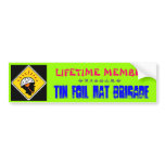Tin Foil Hat Brigade Bumper Sticker bumper stickers