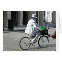 Tin Man on bicycle Cards
