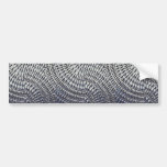 Tin plate texture bumper sticker