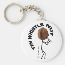 Tin Whistle Nut Keychain