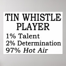 Tin Whistle Player Hot Air Print