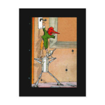 Tin Woodman Helping To Reach The Doorknob Post Cards