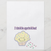 tinkle sprinkles funny cupcake flyers