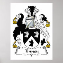 Tinney Family Crest Poster