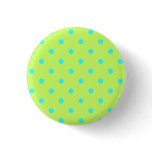 Tiny Aqua Polka Dots Button
