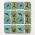 Tiny Art # 606 - Tree, Bird, Heart - painting art