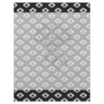 tiny black and white damask pattern custom flyer