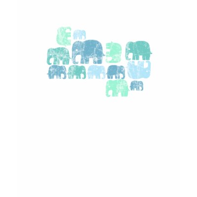 Tiny Blue Elephants Tee
