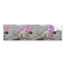 Tiny Bumble Bee Collecting Honey And Pollen From B Bumper Sticker