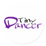 Tiny Dancer Round Stickers