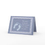 Tiny Feet Blue Greeting Card