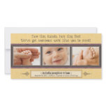 Tiny Hands, Tiny Feet Birth Announcement (yellow)