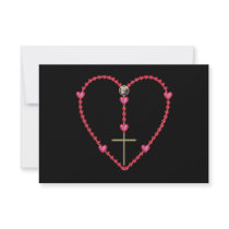 Tiny hearts Rosary Invitation