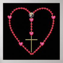 Tiny hearts Rosary Poster