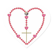 Tiny hearts Rosary Heart Stickers