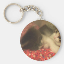 Tiny Kitties Playground One Month Old Key Chain