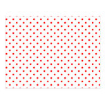 Tiny Red Polka Dots Postcards