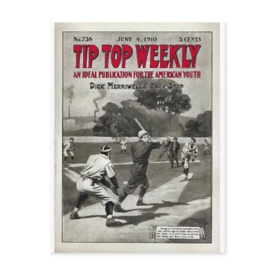 Tip Top Weekly Vintage Sports Magazine Postcard