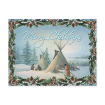 TIPI CAMP SQUAW & BOUGHS by SHARON SHARPE Post Cards