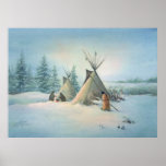 TIPI CAMP SQUAW by SHARON SHARPE Print