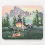 TIPI FIRE by SHARON SHARPE mousepads