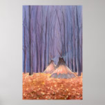 TIPI LEAVES by SHARON SHARPE Posters