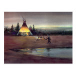 TIPI LIGHTS by SHARON SHARPE Postcards