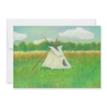Tipi teepee central Minnesota landscape drawing