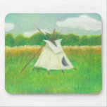 Tipi teepee central Minnesota landscape drawing mousepads