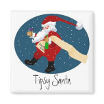 Tipsy Santa Magnet