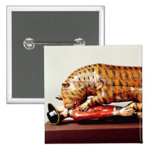 Tipu's Tiger, c.1790 (wood) Button