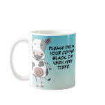 Tired Cow coffee mug