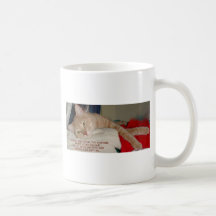 TIRED KITTY COFFEE MUG