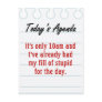 Tired of dealing with stupid people postcards