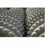 Tires of military vehicles photo sculptures