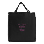 Tires & Testicles Embroidered Bag embroidered bags