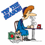 TIS THE SEASON exhausted xmas shopper photo sculptures