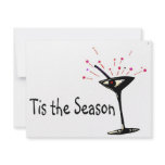Tis The Season Martini invitations