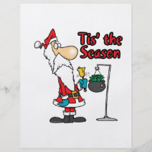tis the season to be giving donation santa toon full colour flyer