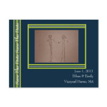 Tisbury - Navy Green White - Save The Date Card