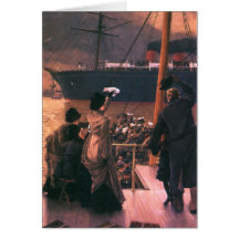 Tissot: Goodbye, on the Mersey Greeting Cards