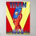 Titan Ale Art Deco Beer Poster posters