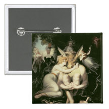 Titania Awakes, Surrounded by Attendant Pinback Buttons