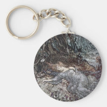 Titania Lying Asleep Keychains