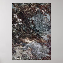 Titania Lying Asleep Posters