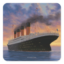 Titanic SceneWhite Star Line Sticker