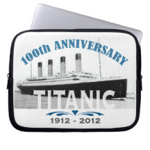 Titanic Sinking 100 Year Anniversary Computer Sleeves