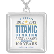 Titanic Sinking 100 Year Anniversary Personalized Necklace