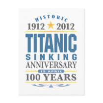 Titanic Sinking 100 Year Anniversary Postcard