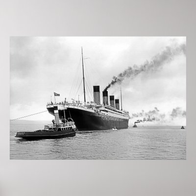 Titanic Tugs Out Poster
